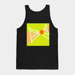 Green and Peach The Bow Minimalism 050717 D Tank Top